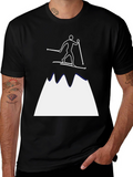 Skiing Mountain Graphic Tee - Adventure Ready