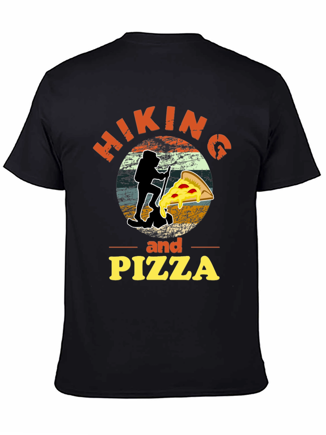 Hiking and Pizza Graphic Tee - Adventure Ready