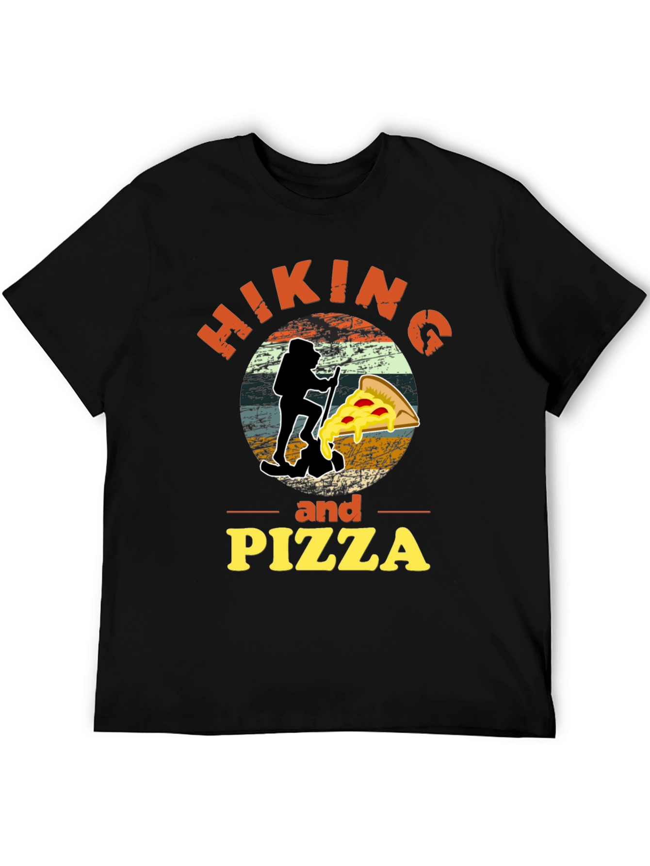 Hiking and Pizza Graphic Tee - Adventure Ready