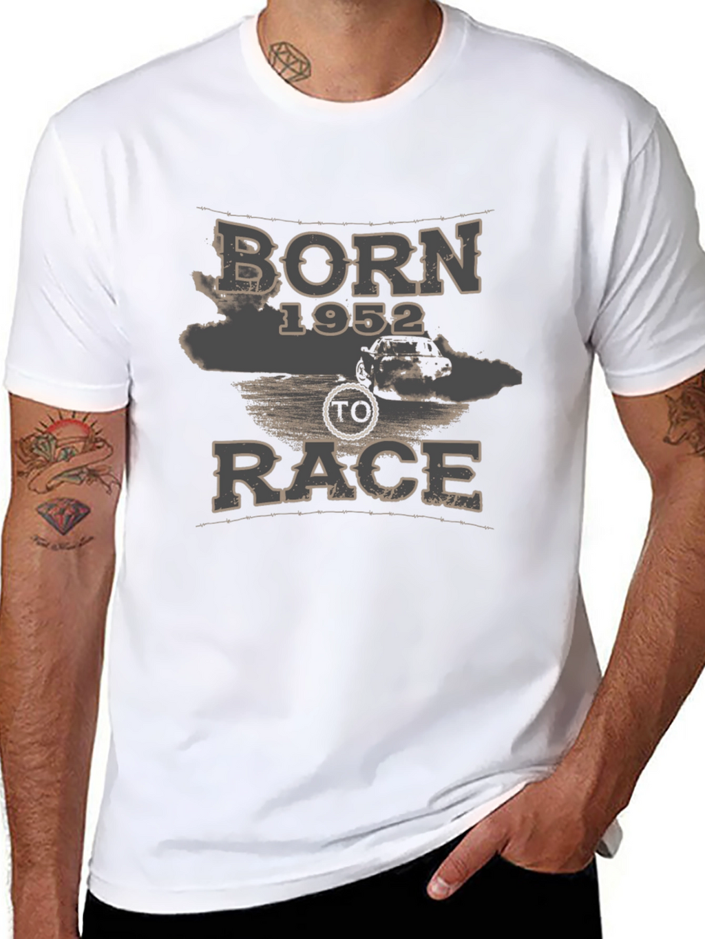 Born 1952 To Race Graphic T-Shirt