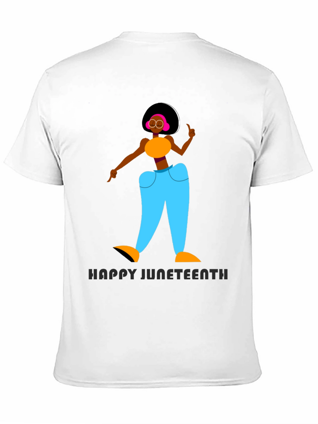 Happy Juneteenth Graphic T-Shirt - Black
