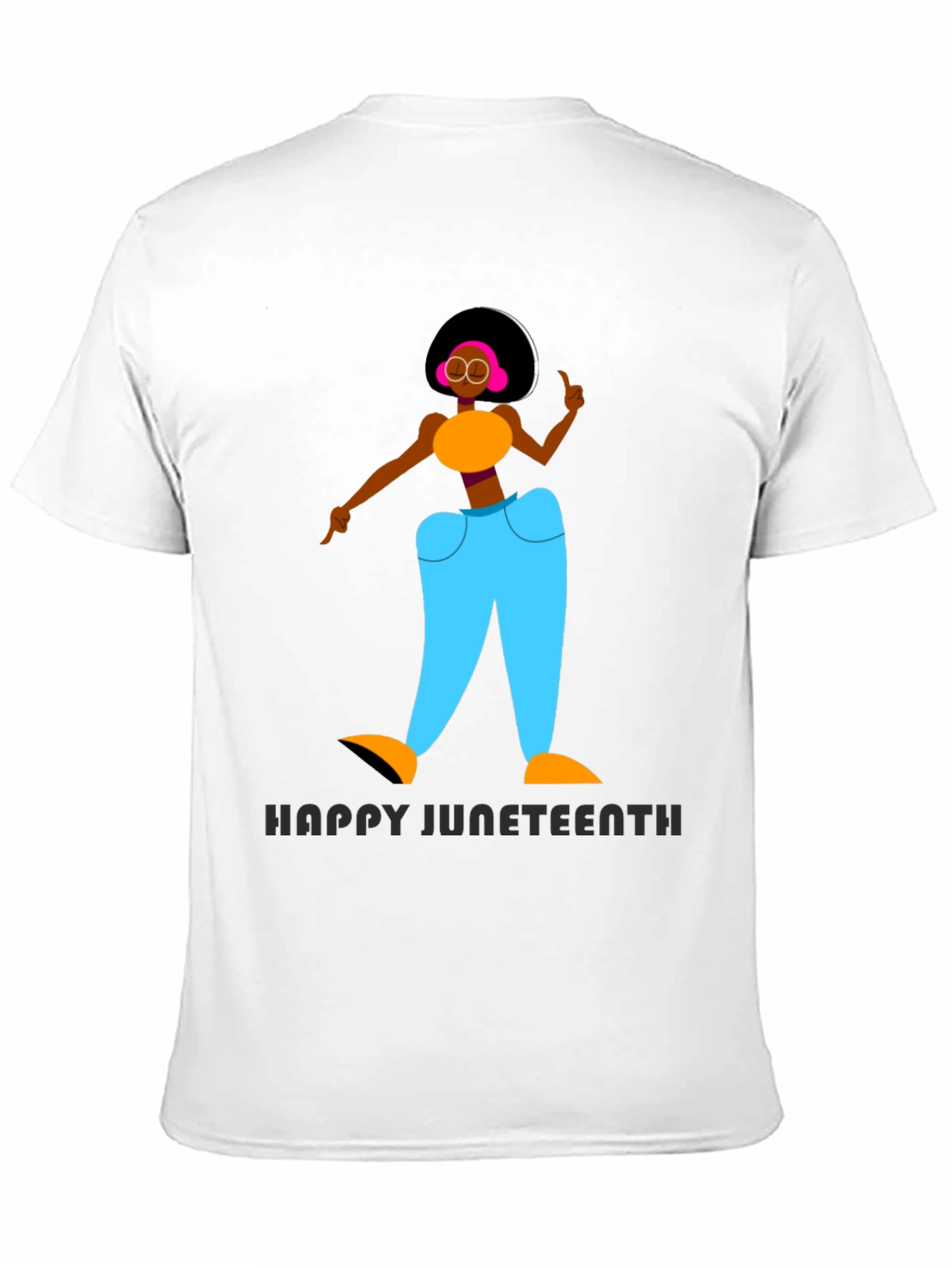 Happy Juneteenth Graphic T-Shirt - Black