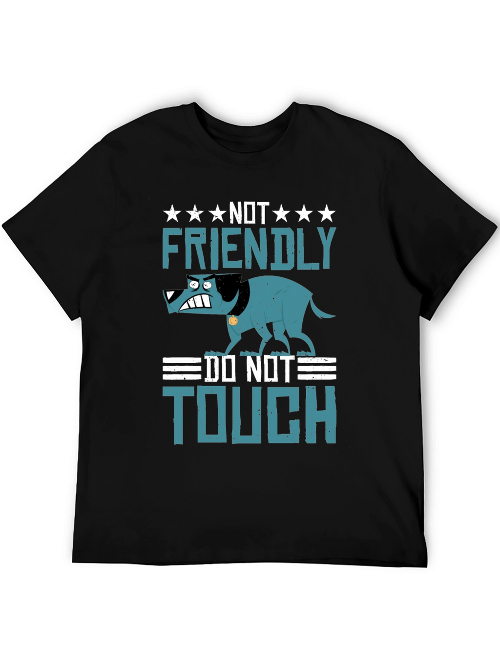 Not Friendly Dog Graphic T-Shirt