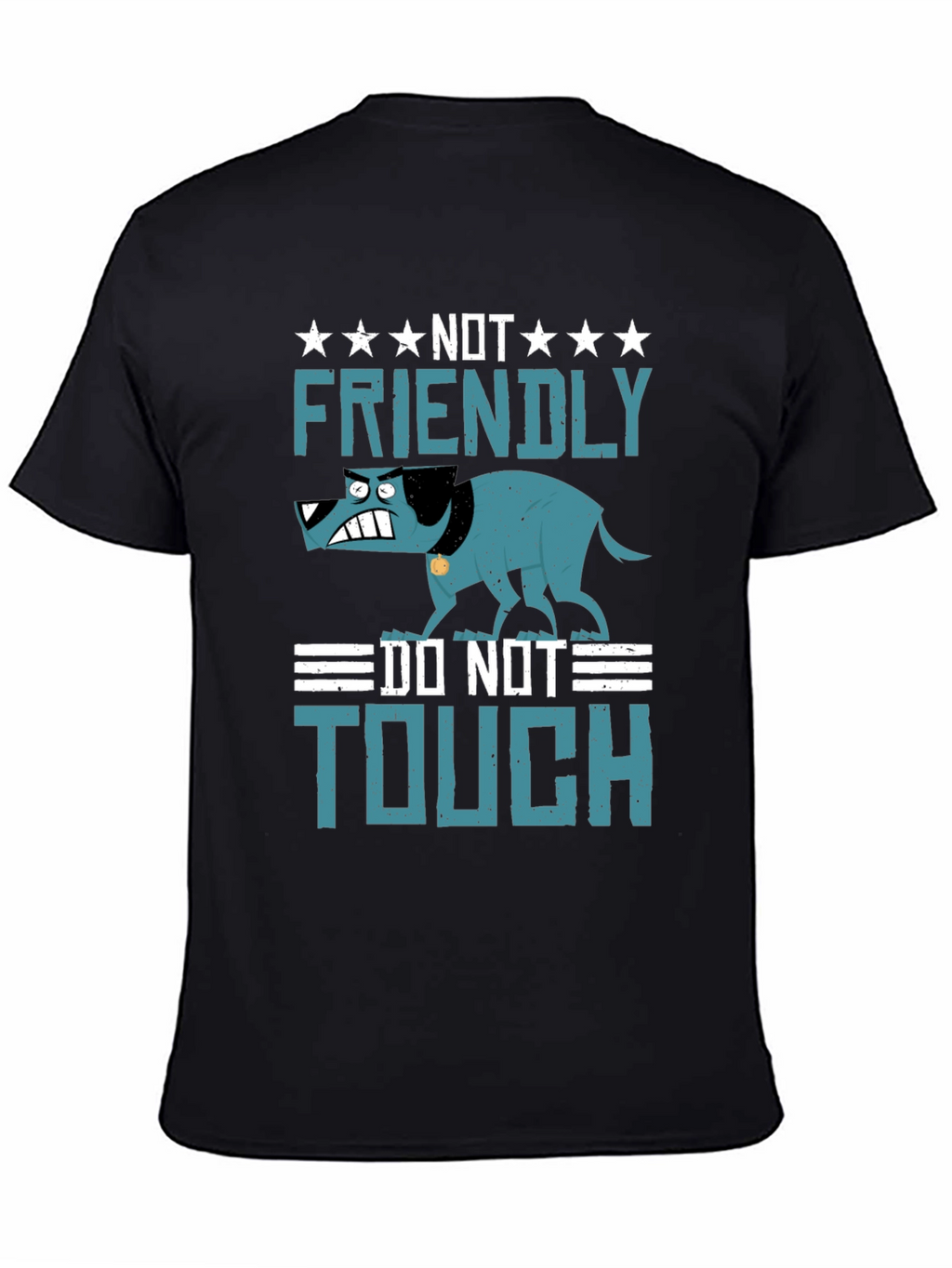 Not Friendly Dog Graphic T-Shirt