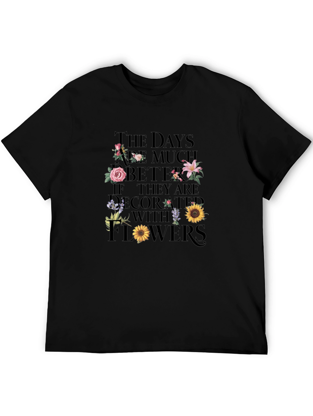 Floral Days Graphic Tee - Stylish Comfort