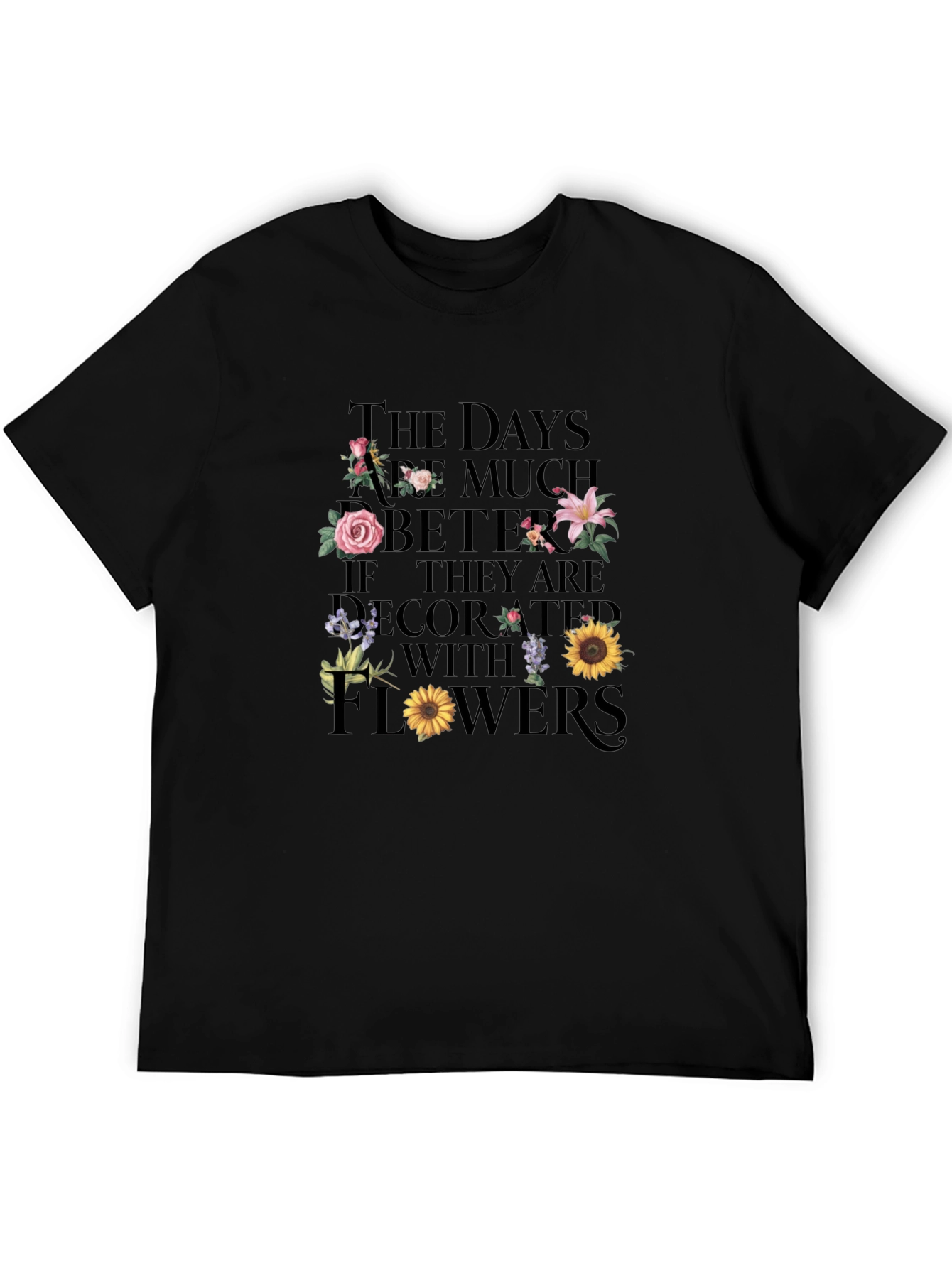 Floral Days Graphic Tee - Stylish Comfort
