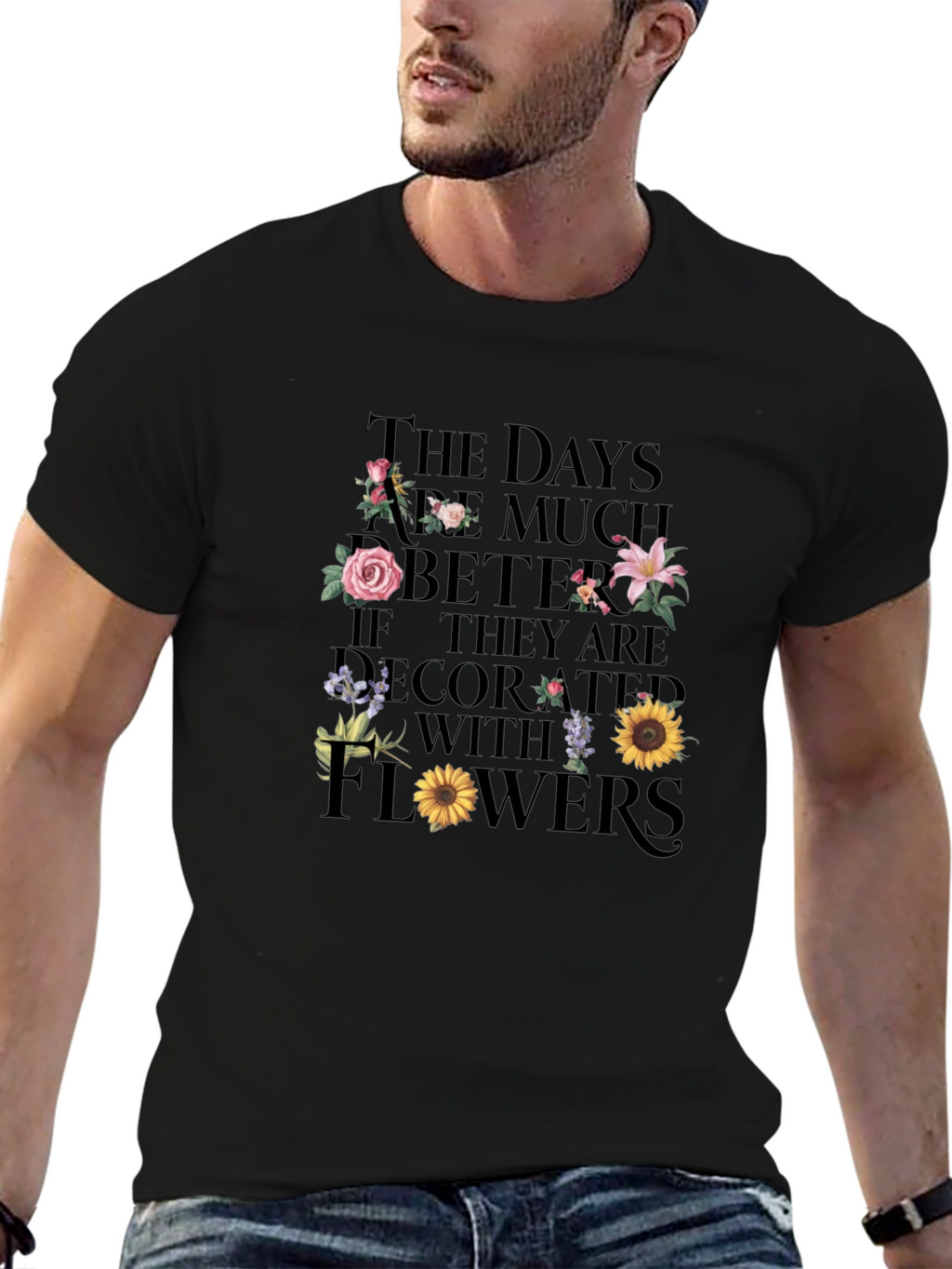 Floral Days Graphic Tee - Stylish Comfort