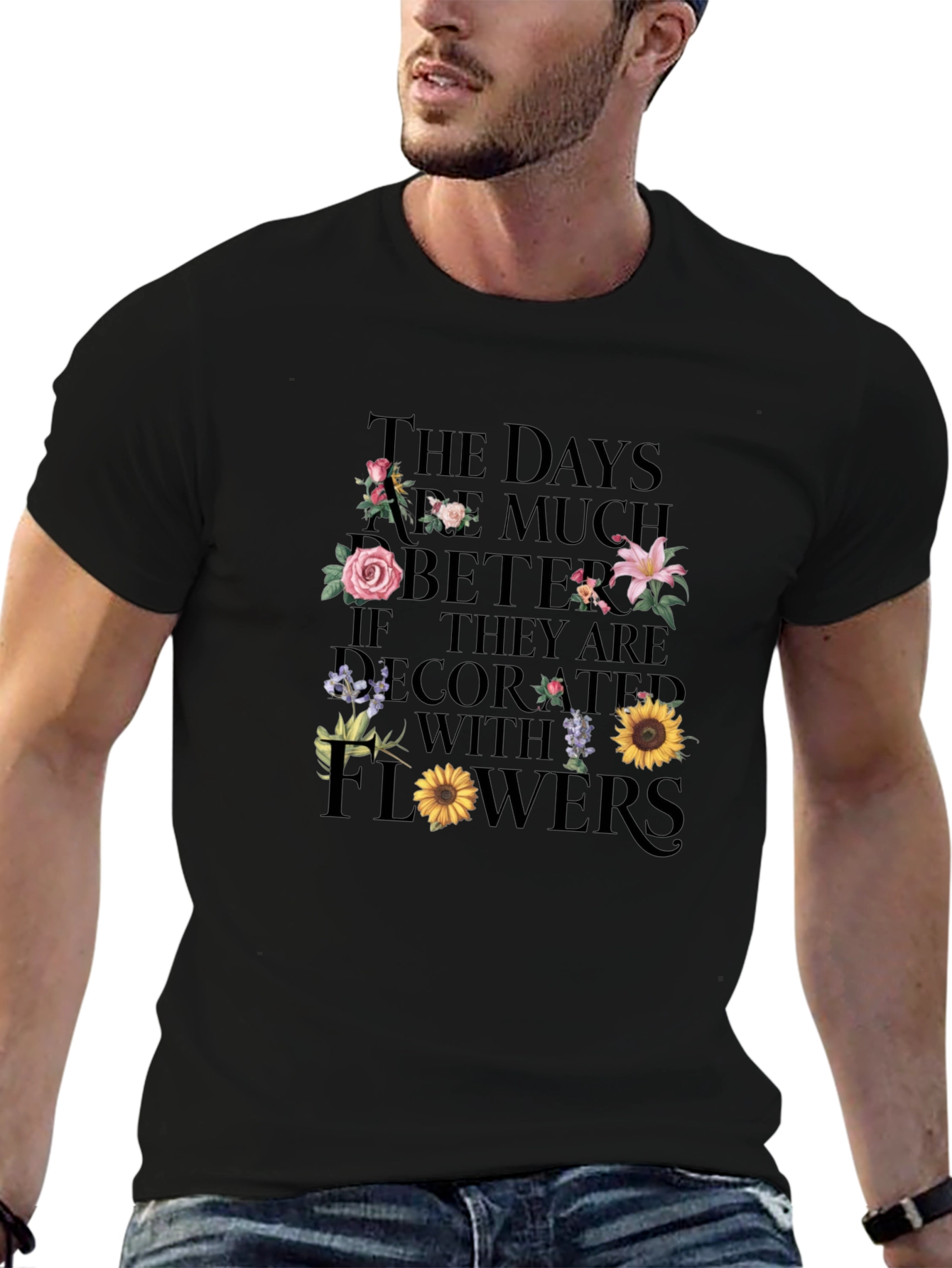 Floral Days Graphic Tee - Stylish Comfort