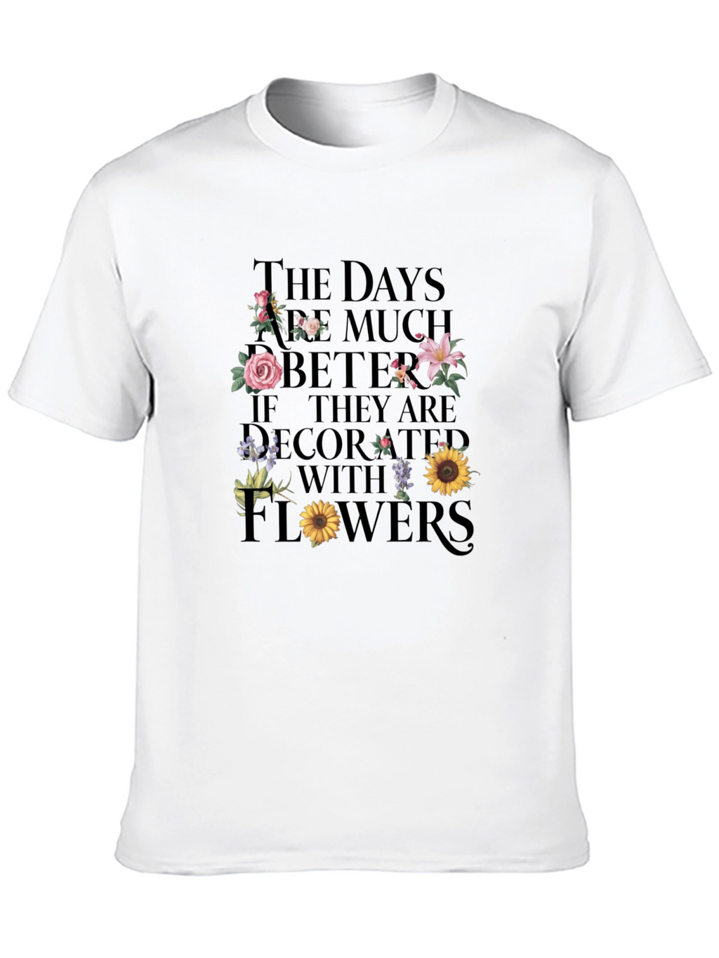 Floral Days Graphic Tee - Stylish Comfort