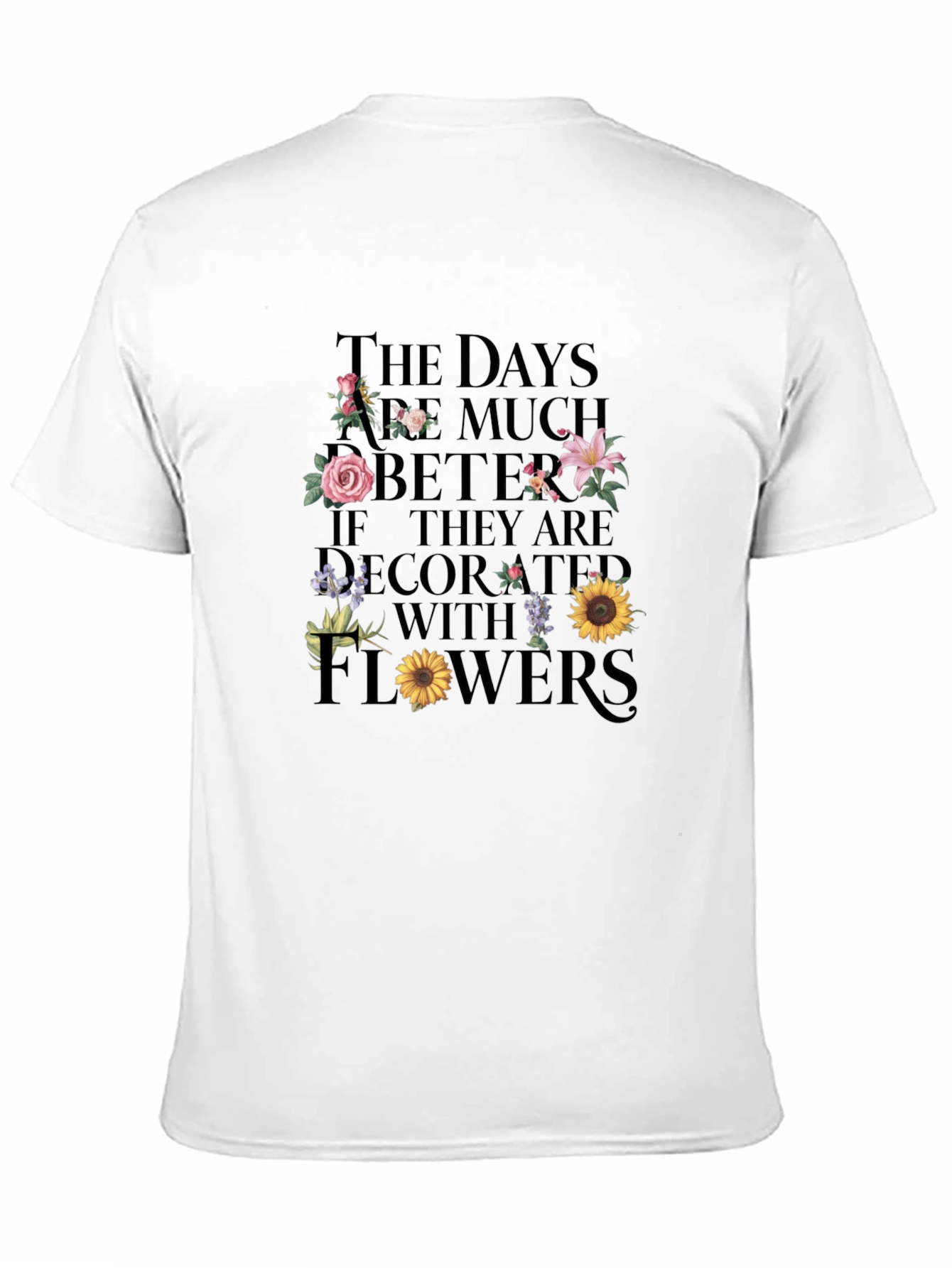 Floral Days Graphic Tee - Stylish Comfort