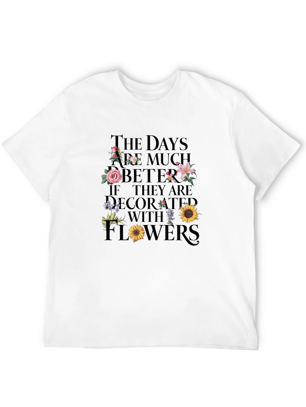 Floral Days Graphic Tee - Stylish Comfort