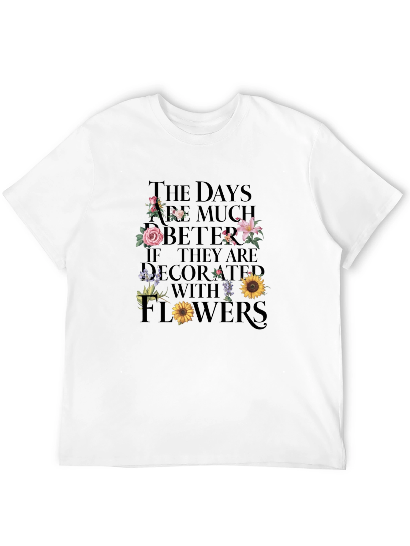 Floral Days Graphic Tee - Stylish Comfort