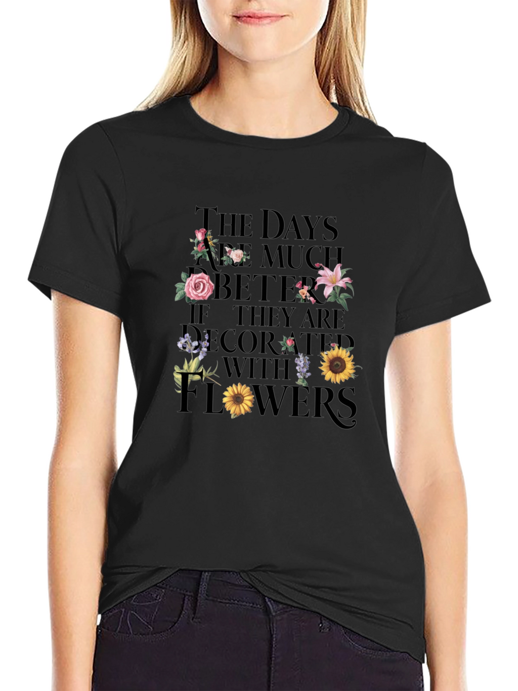 Floral Days Graphic Tee - Stylish Comfort