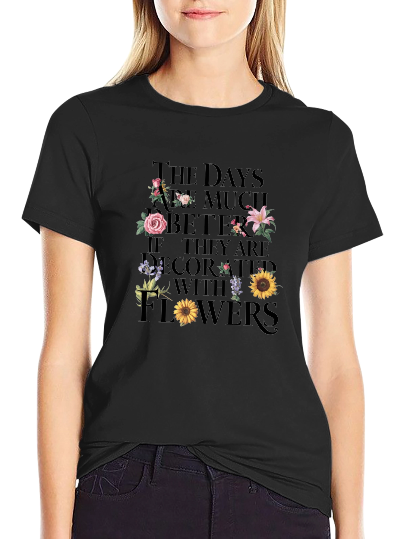 Floral Days Graphic Tee - Stylish Comfort