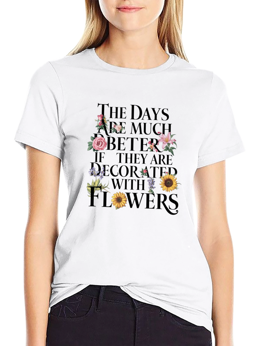 Floral Days Graphic Tee - Stylish Comfort