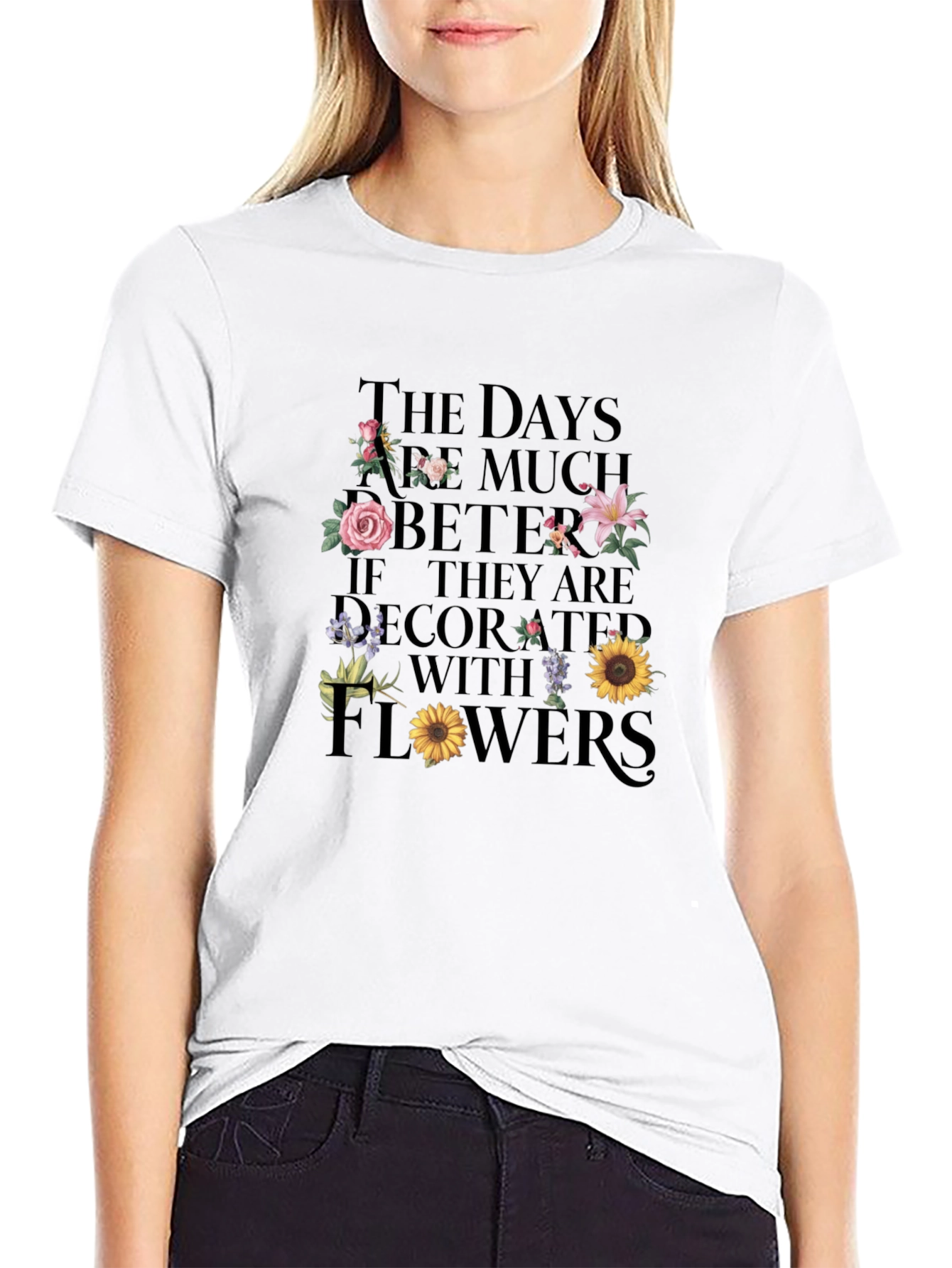 Floral Days Graphic Tee - Stylish Comfort