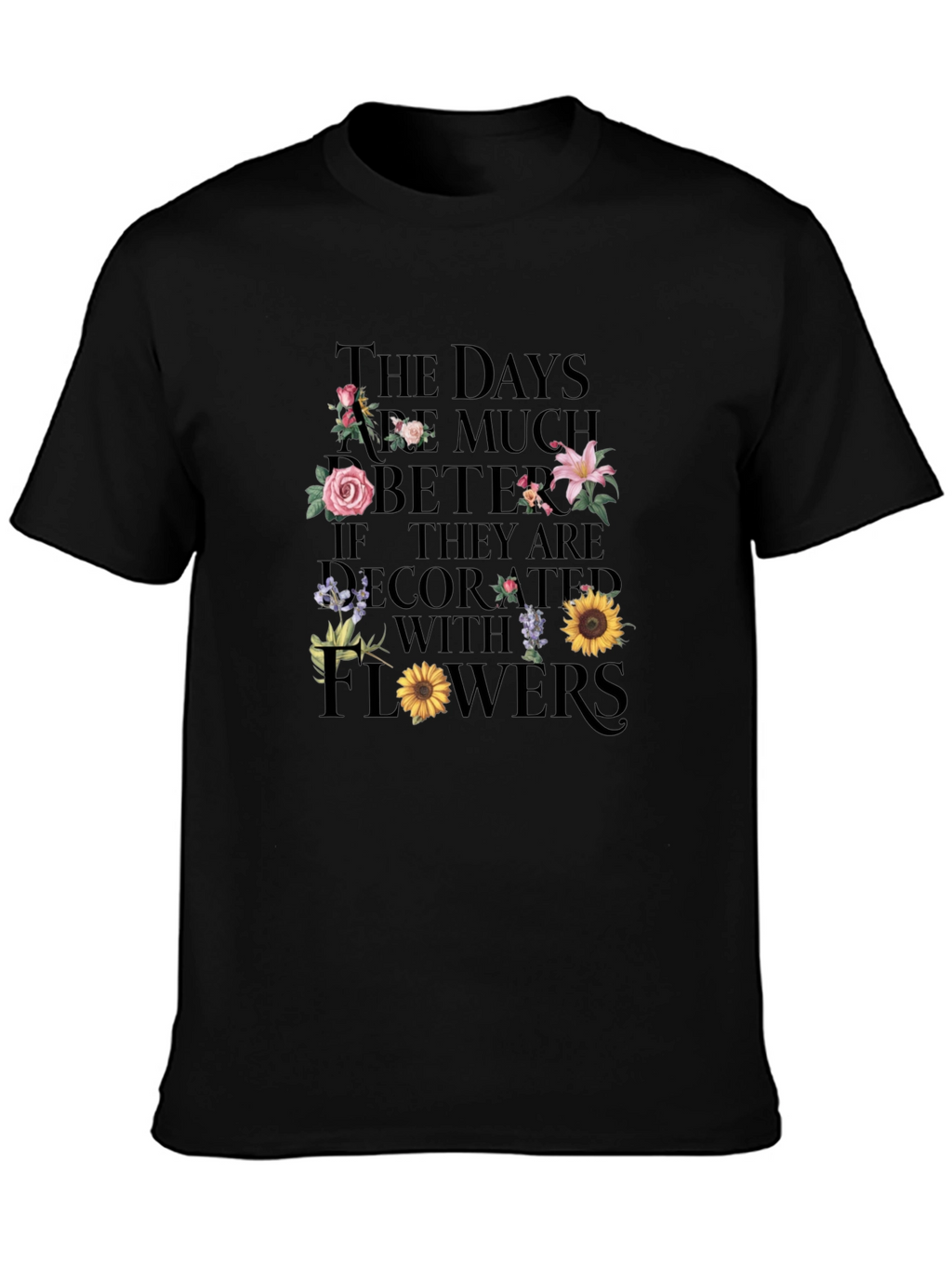 Floral Days Graphic Tee - Stylish Comfort