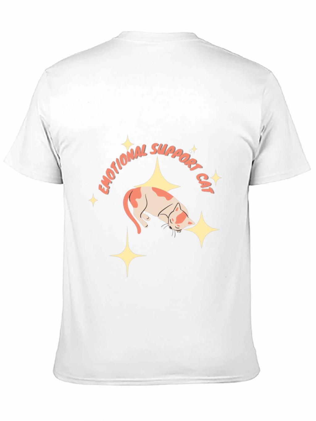 Emotional Support Cat Black T-Shirt
