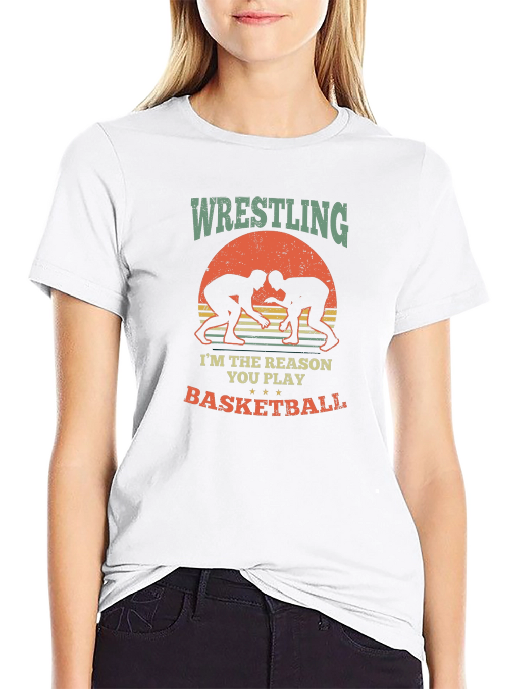 Wrestling Basketball Reason Graphic Tee
