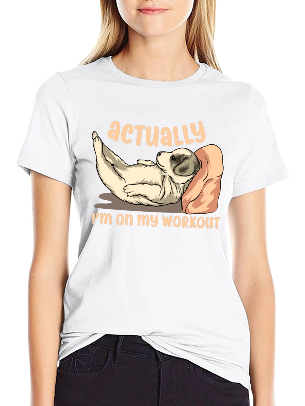 Funny Workout T-Shirt: Dog Relaxation
