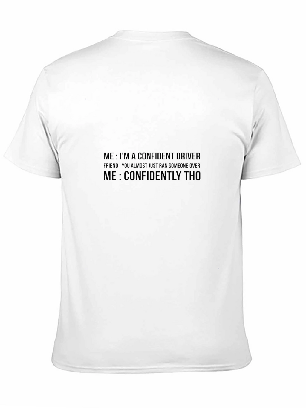 Confident Driver Graphic Tee - Black