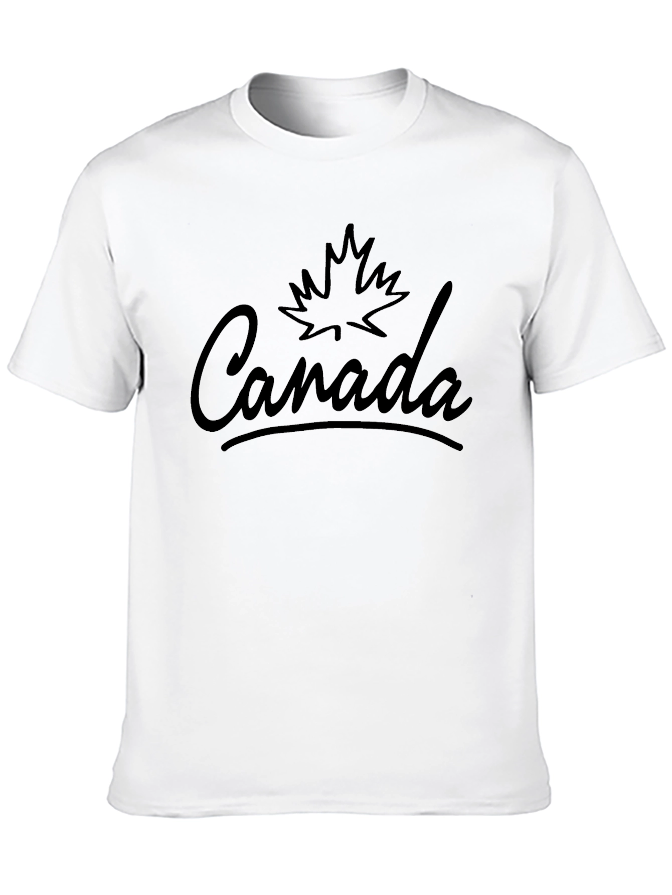 Canada Maple Leaf Graphic Tee - Mens Black T-Shirt