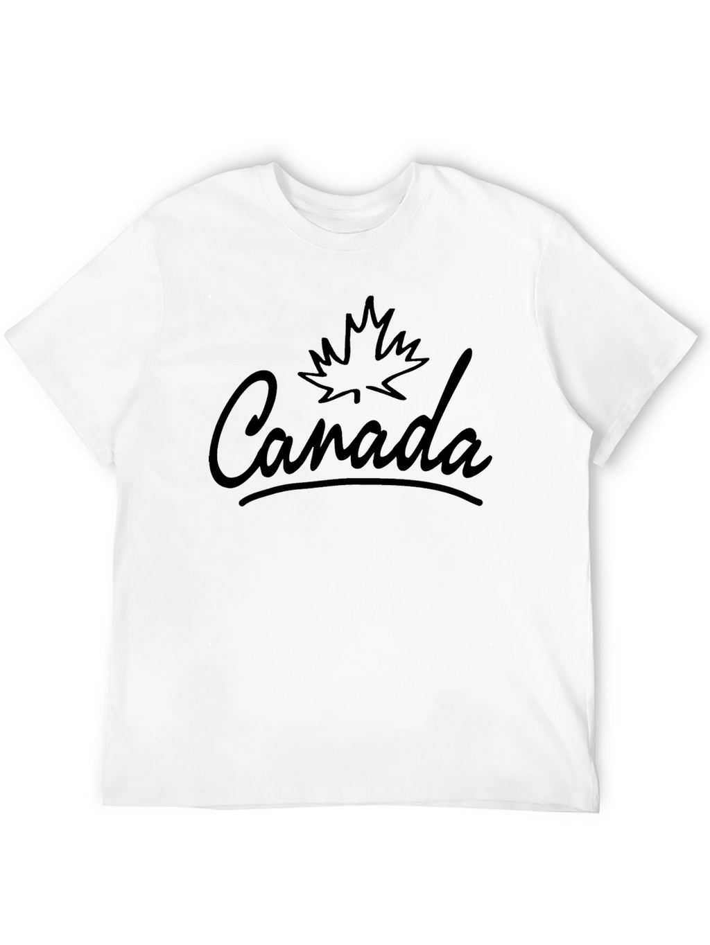 Canada Maple Leaf Graphic Tee - Mens Black T-Shirt