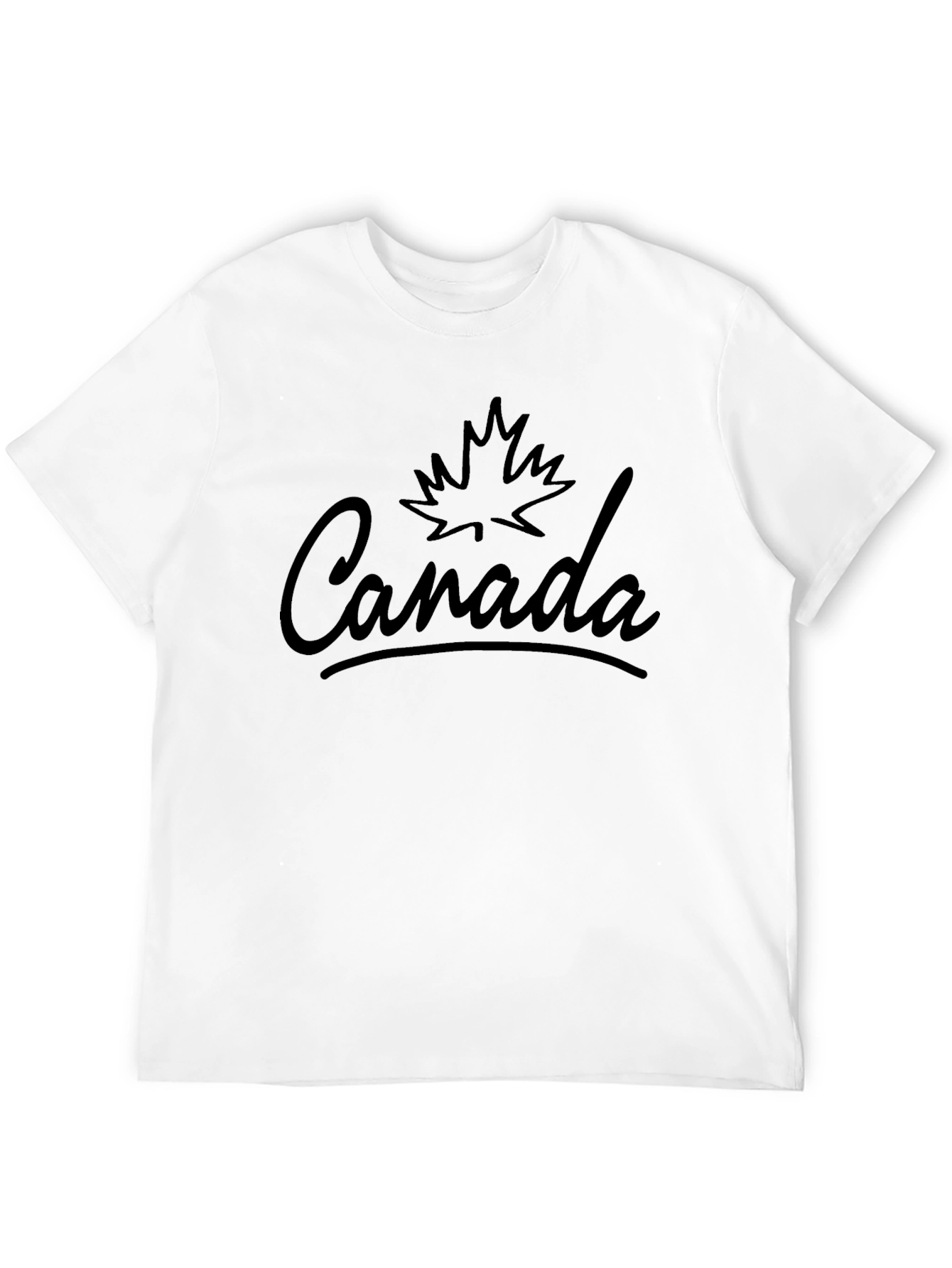 Canada Maple Leaf Graphic Tee - Mens Black T-Shirt