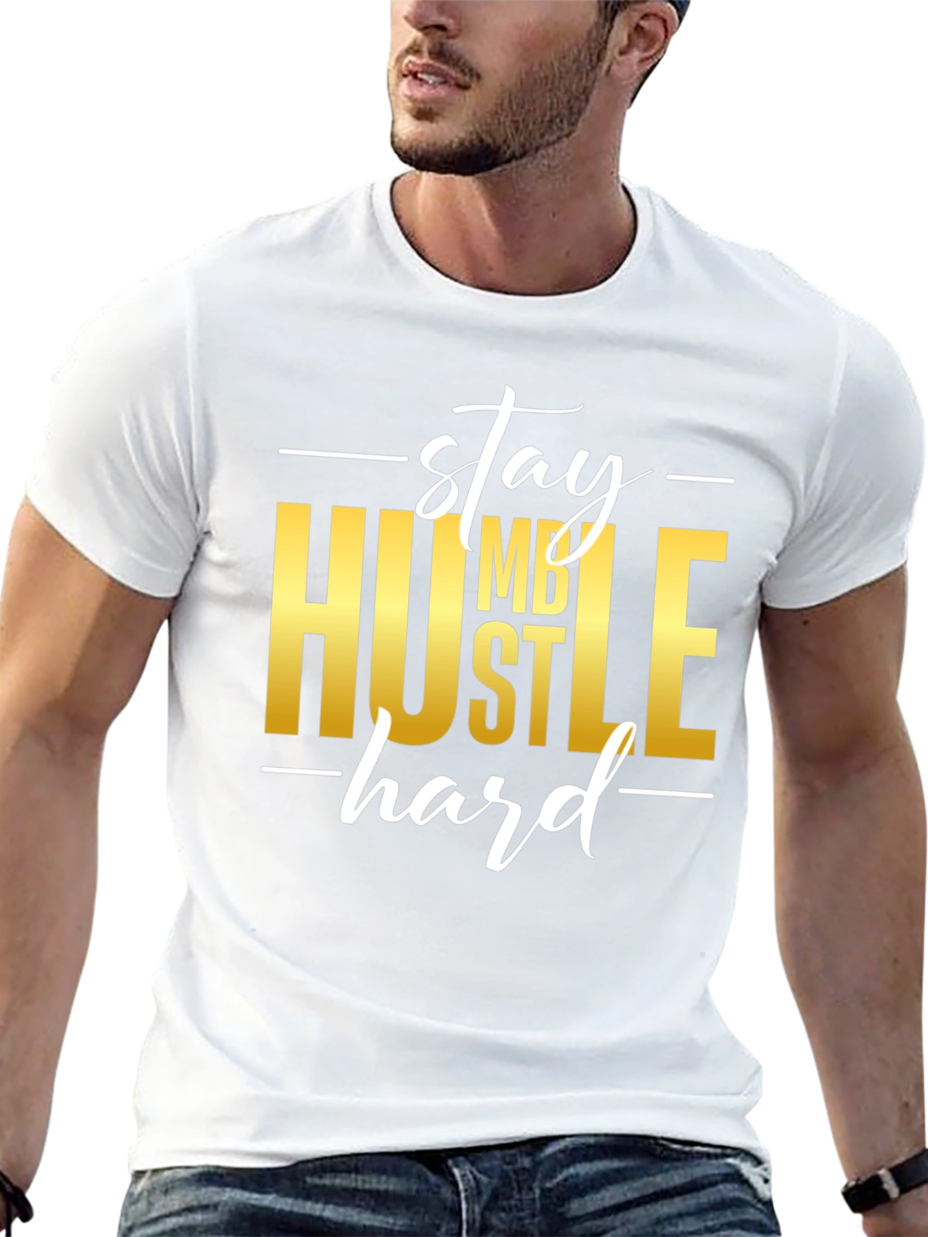 Stay Humble Hustle Hard Graphic T-Shirt