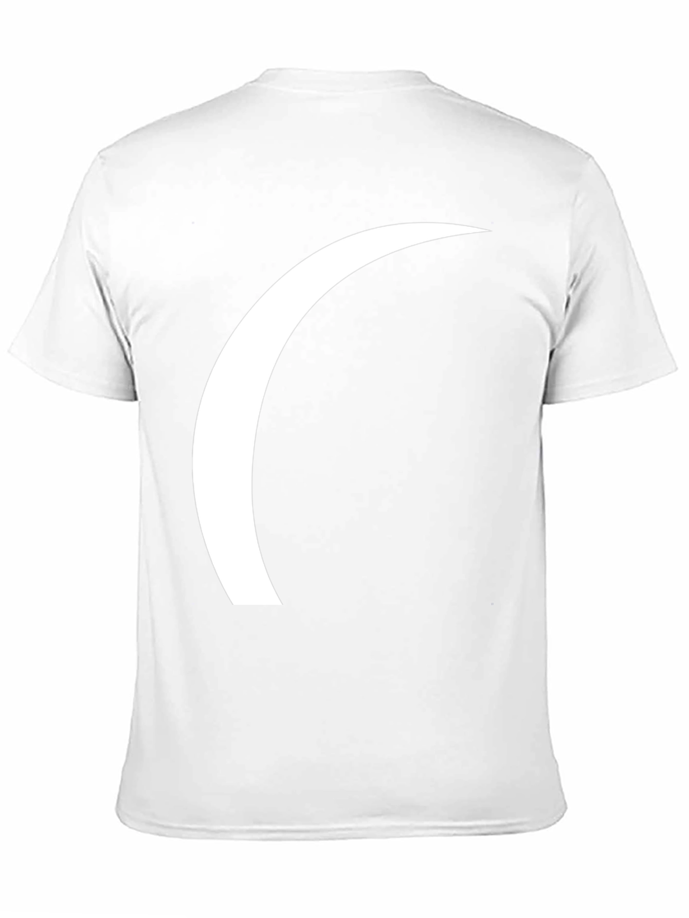 Modern Crescent Graphic Tee - Black