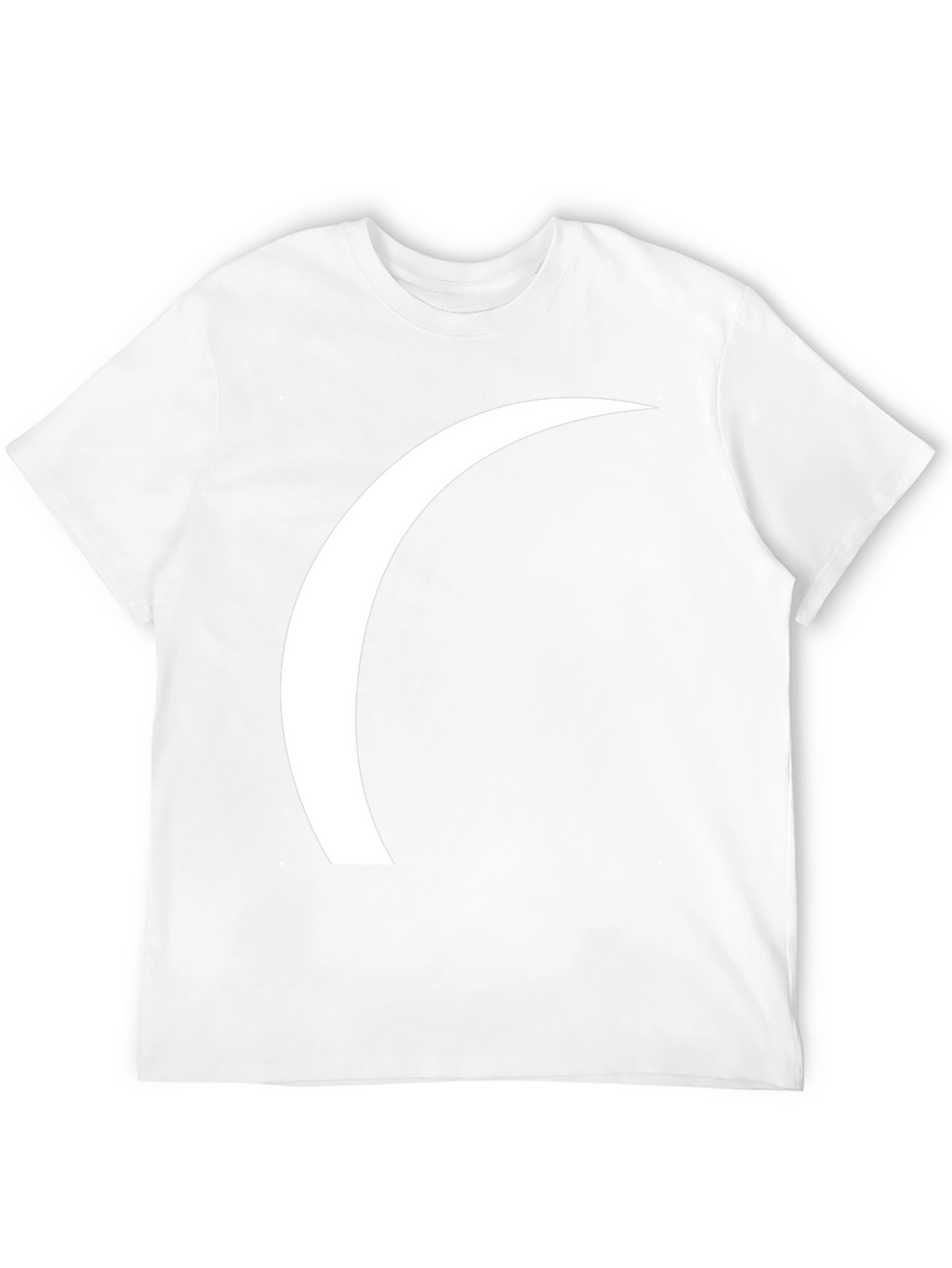 Modern Crescent Graphic Tee - Black