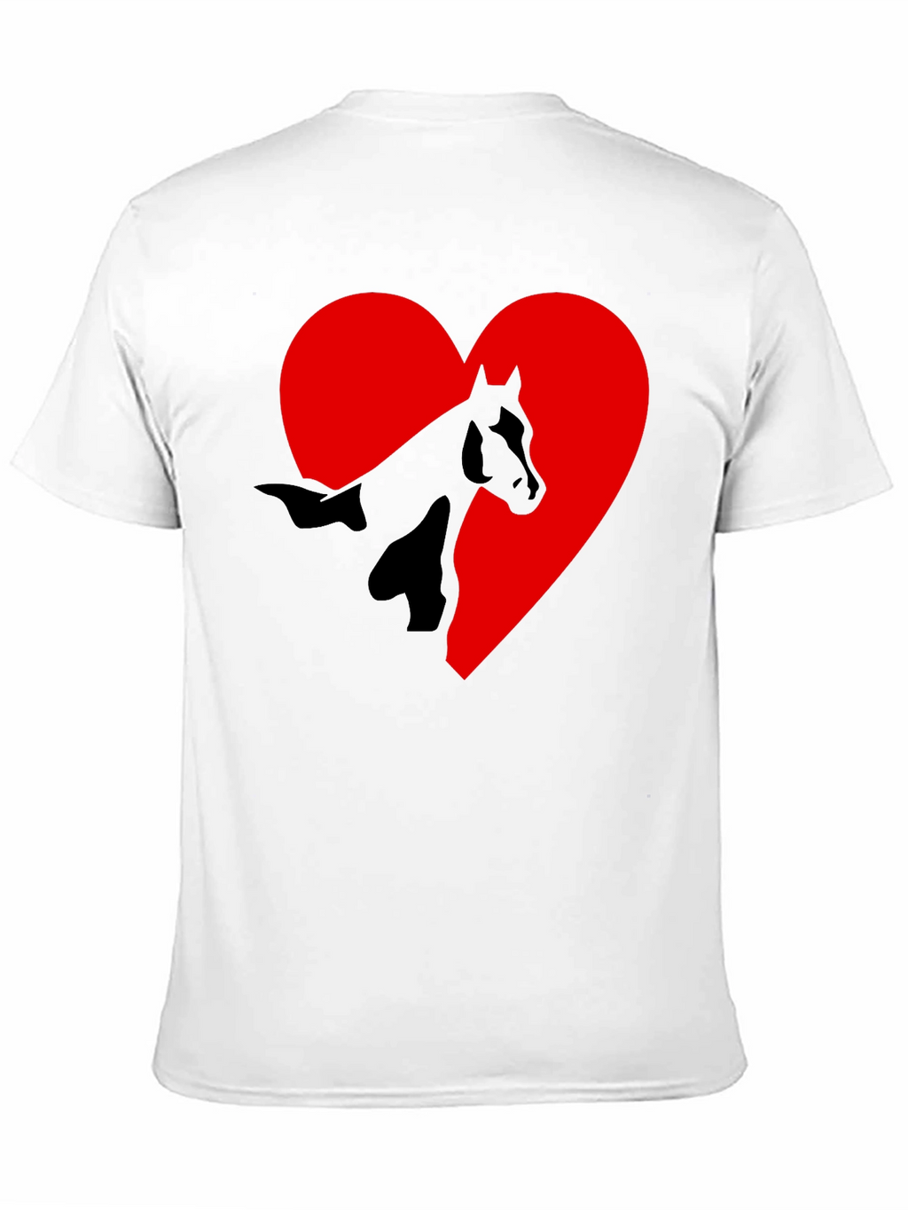 Horse Heart Graphic T-Shirt - Black Tee