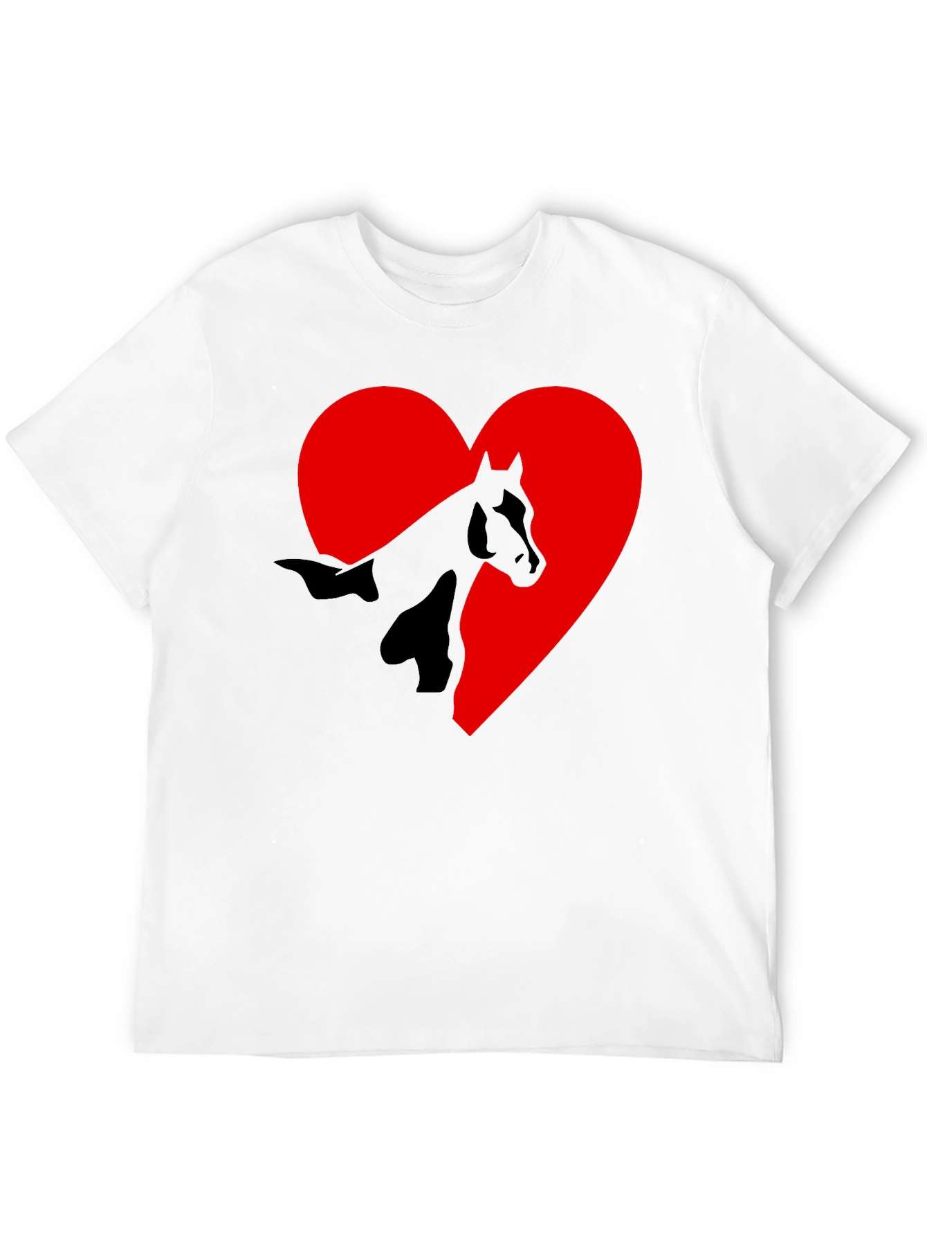 Horse Heart Graphic T-Shirt - Black Tee