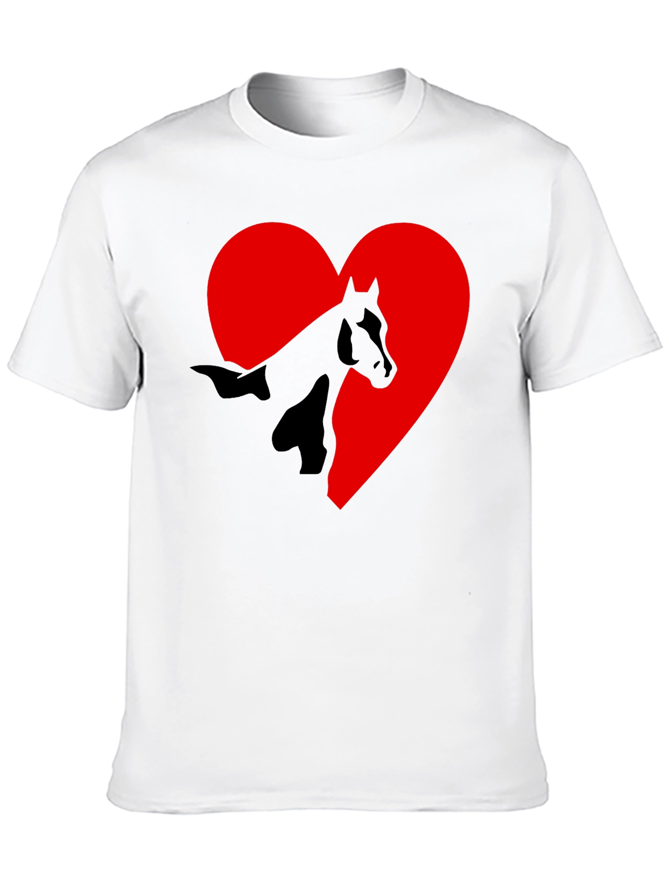 Horse Heart Graphic T-Shirt - Black Tee