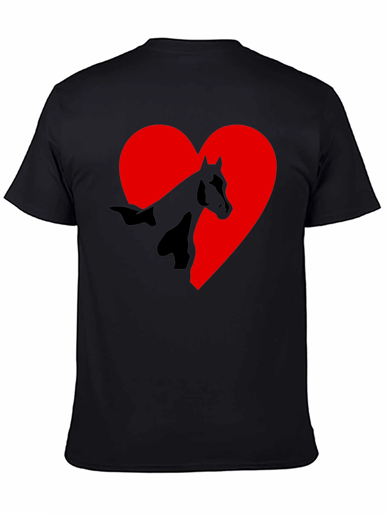 Horse Heart Graphic T-Shirt - Black Tee