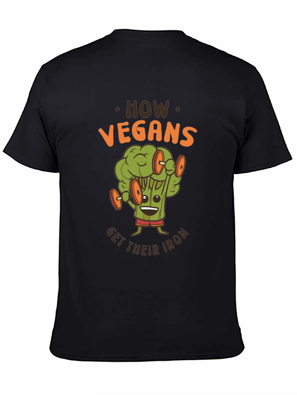 Vegan Iron T-Shirt - Broccoli Workout Graphic Tee