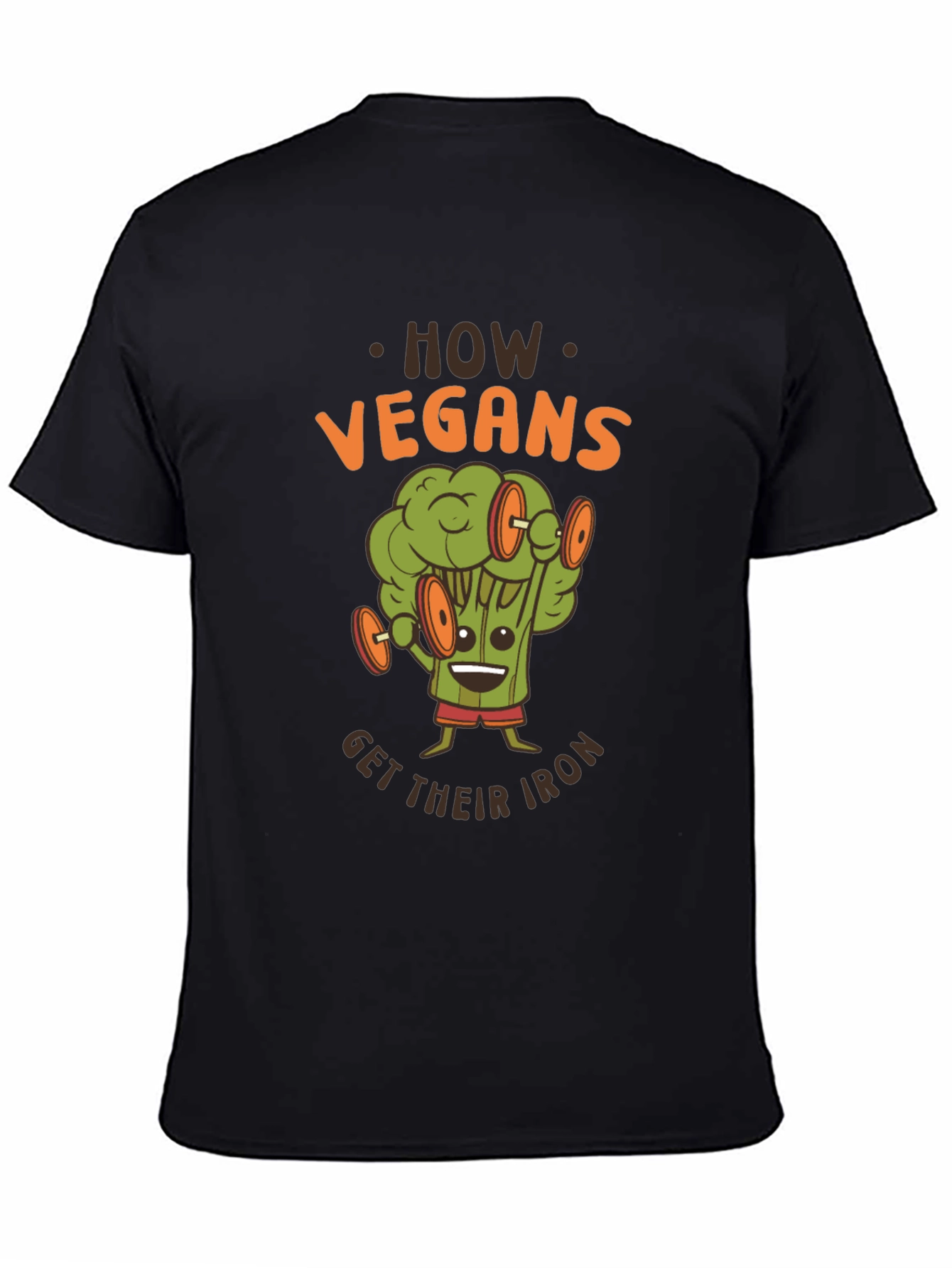 Vegan Iron T-Shirt - Broccoli Workout Graphic Tee