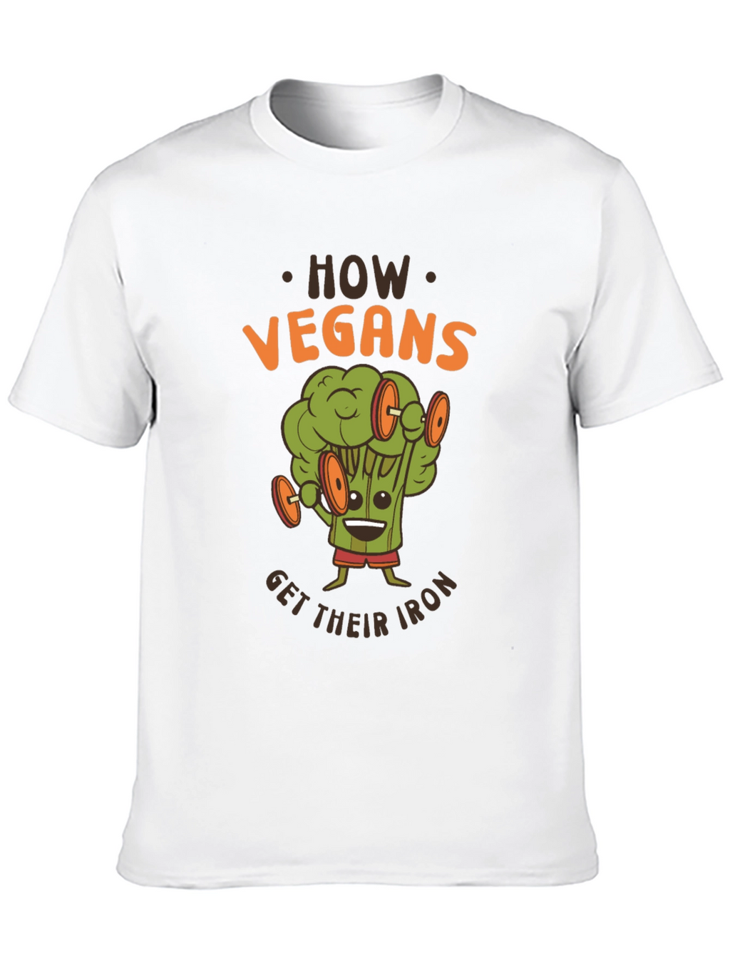 Vegan Iron T-Shirt - Broccoli Workout Graphic Tee