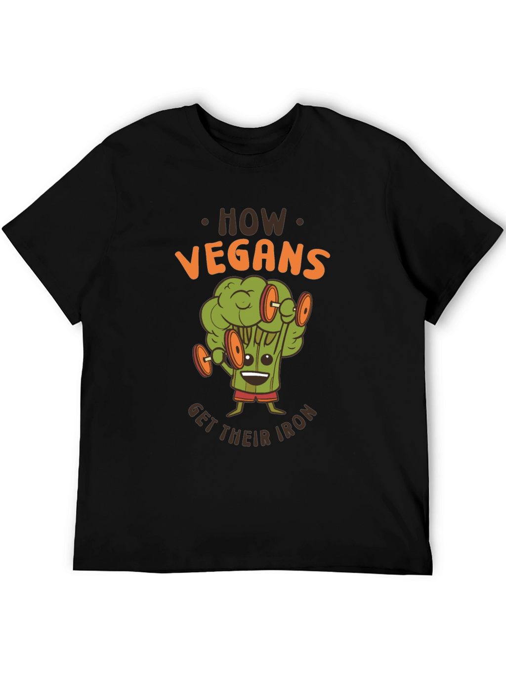 Vegan Iron T-Shirt - Broccoli Workout Graphic Tee