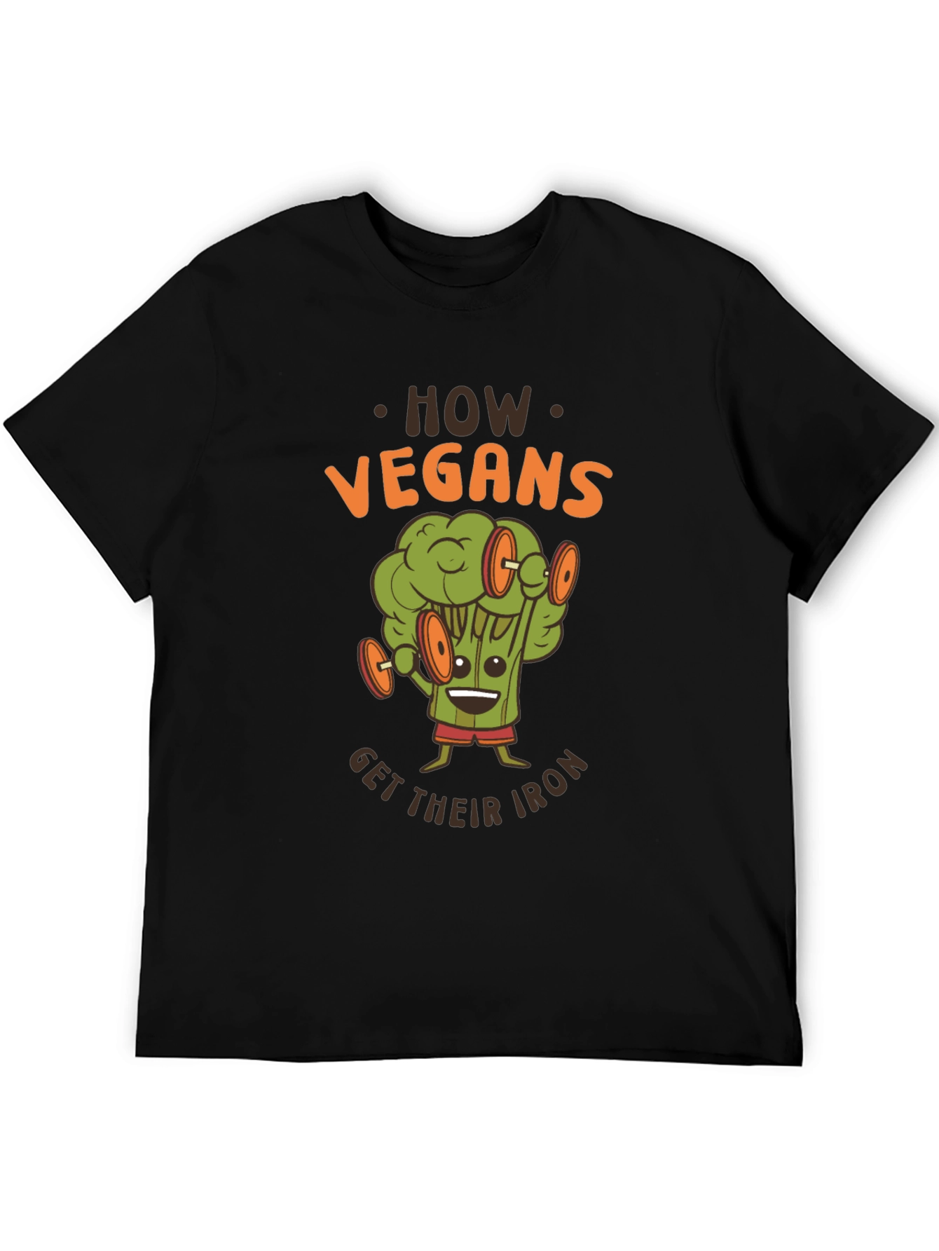 Vegan Iron T-Shirt - Broccoli Workout Graphic Tee