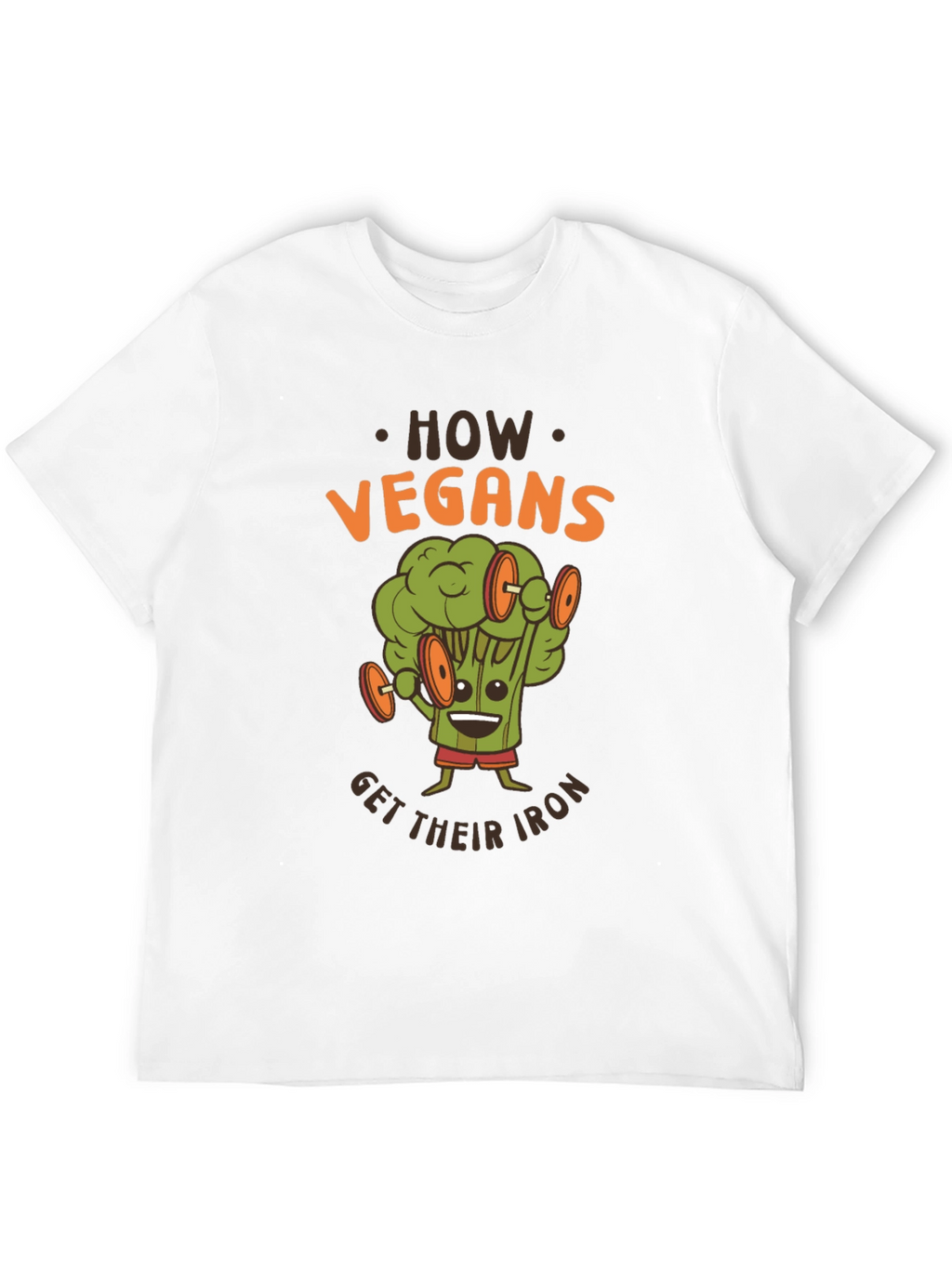 Vegan Iron T-Shirt - Broccoli Workout Graphic Tee