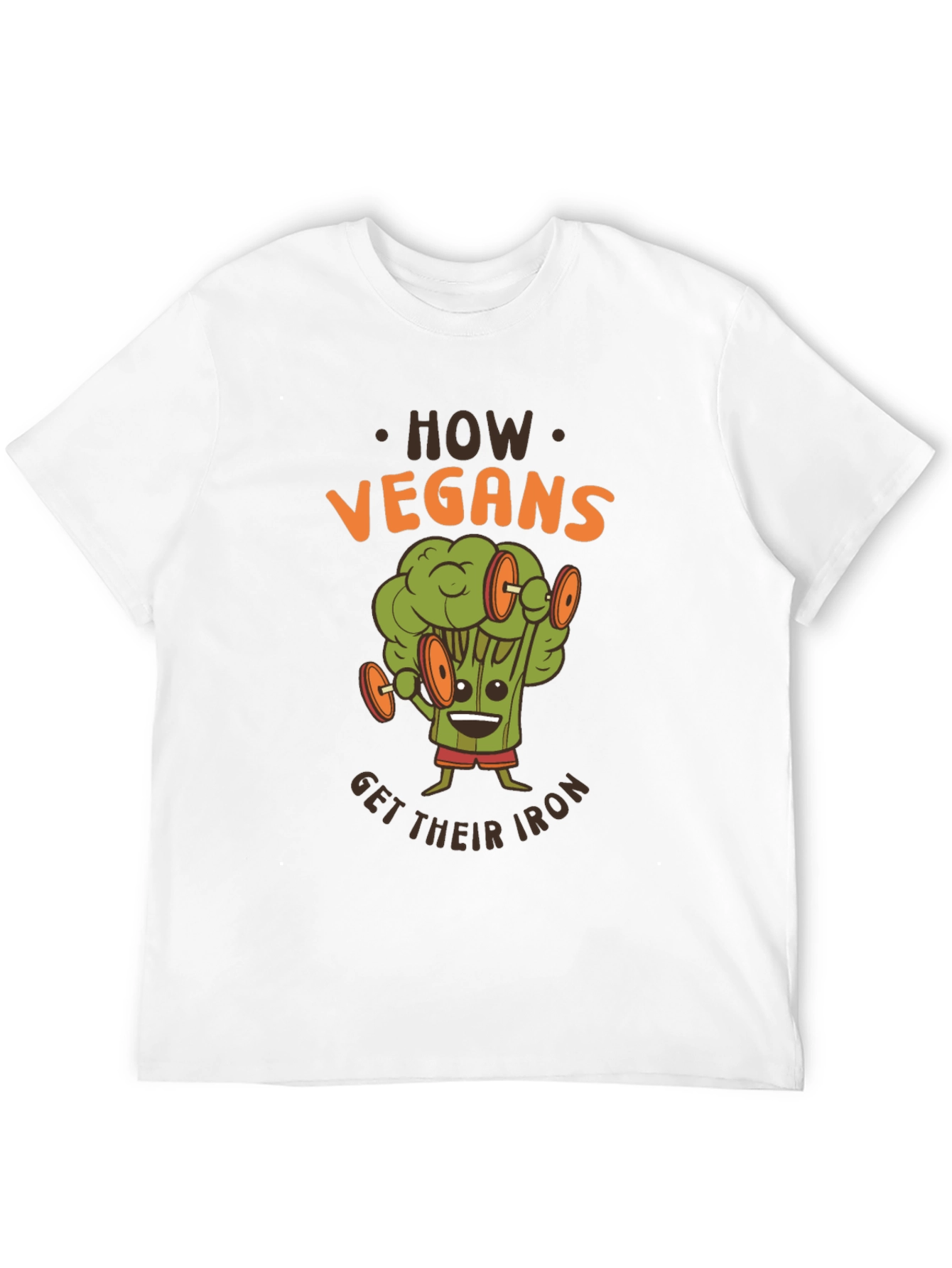 Vegan Iron T-Shirt - Broccoli Workout Graphic Tee
