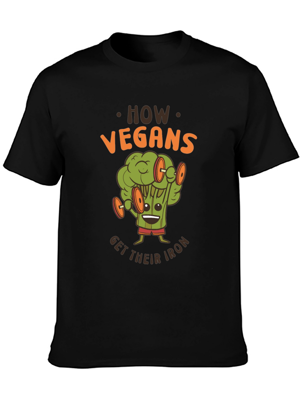Vegan Iron T-Shirt - Broccoli Workout Graphic Tee