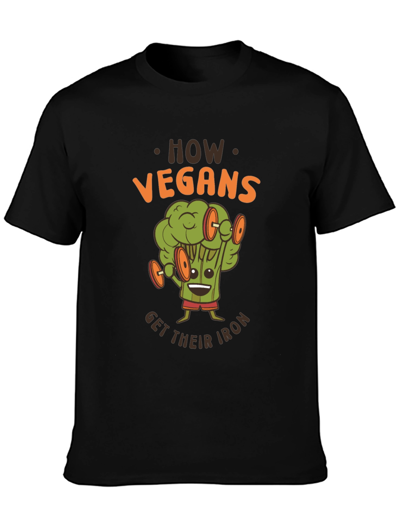 Vegan Iron T-Shirt - Broccoli Workout Graphic Tee