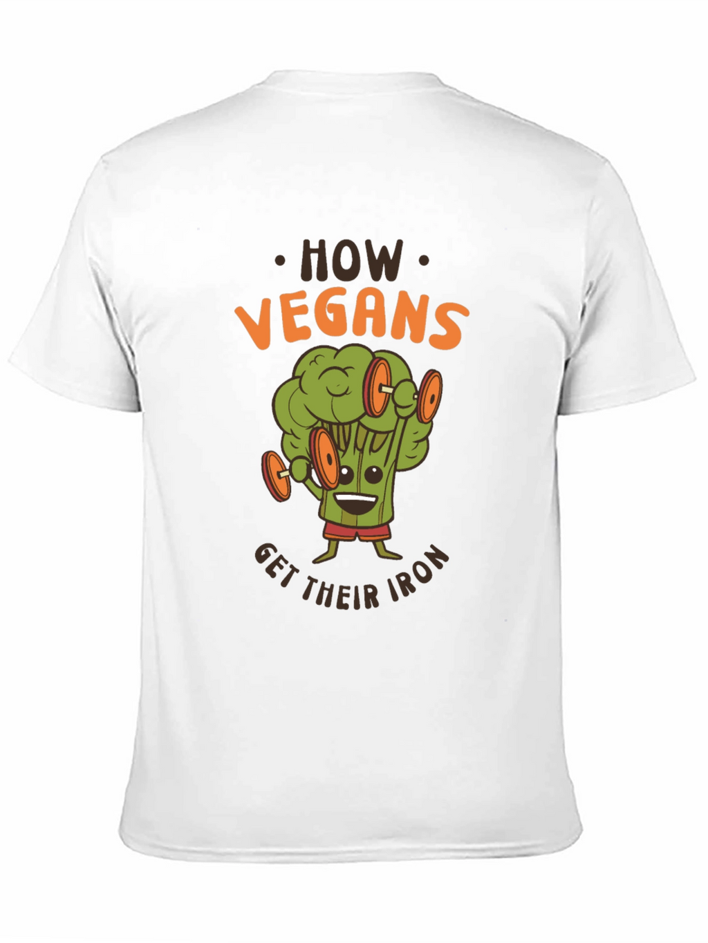 Vegan Iron T-Shirt - Broccoli Workout Graphic Tee