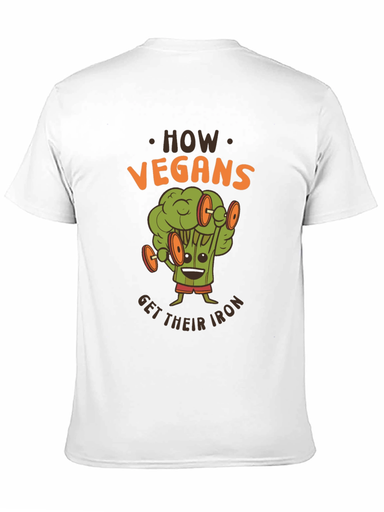 Vegan Iron T-Shirt - Broccoli Workout Graphic Tee