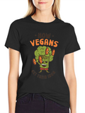 Vegan Iron T-Shirt - Broccoli Workout Graphic Tee
