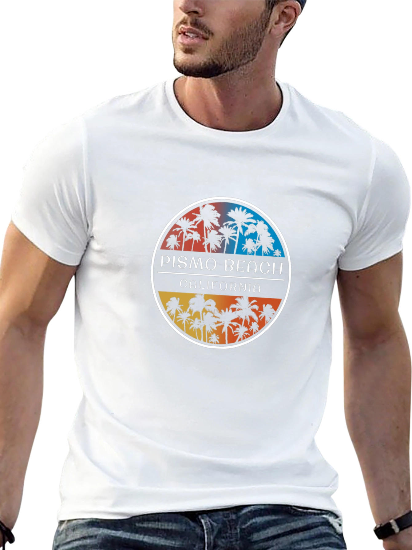 Pismo Beach California Graphic Tee - Black