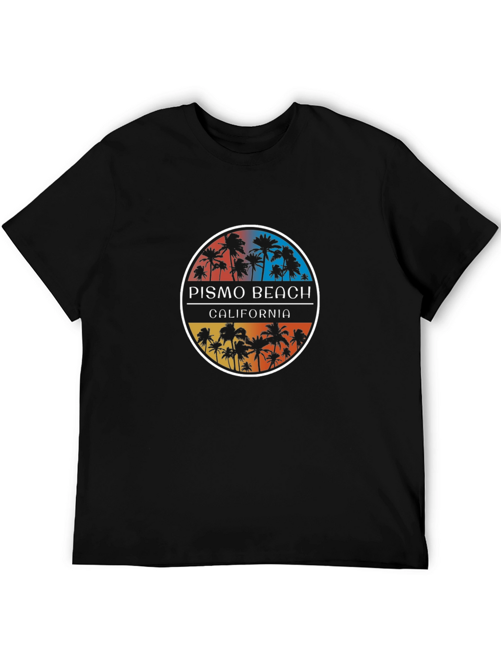 Pismo Beach California Graphic Tee - Black