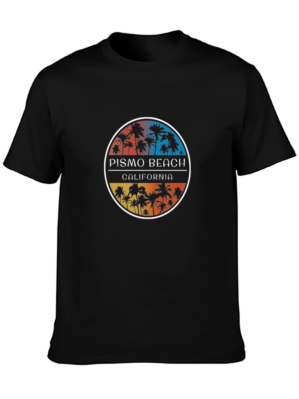 Pismo Beach California Graphic Tee - Black
